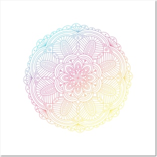 Mandala | Bright Gradient No. 3 Posters and Art